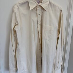 Brooks Brothers Cream Dress Shirt for Men